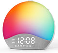 EASYERA Sunrise Alarm Clock Sound Machine, Upgraded Backlit Buttons, 26 Soothing Sounds, White Noise Machine Night Light, Bluetooth Speaker Wake Up Light for Bedroom, Heavy Sleeper, Adults, Kids